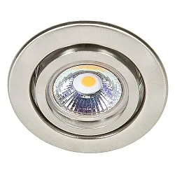 Einbaustrahler DOWNLIGHT C 3840, Ø 7cm, schwenkbar, Nickel gebürstet