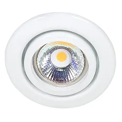Einbaustrahler DOWNLIGHT C 3840, Ø 7cm, schwenkbar, weiß