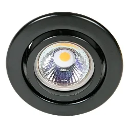 Einbaustrahler DOWNLIGHT C 3840, Ø 7cm, schwenkbar, schwarz
