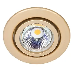 Einbaustrahler DOWNLIGHT C 3840, Ø 7cm, schwenkbar, Gold