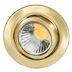 Recessed spot DOWNLIGHT D 3830, Ø 8.8cm, swiveling, brushed brass
