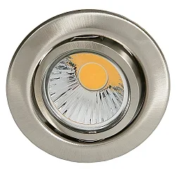 Recessed spot DOWNLIGHT D 3830, Ø 8.8cm, swiveling, brushed nickel