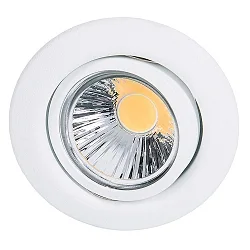 Recessed spot DOWNLIGHT D 3830, Ø 8.8cm, swiveling, matt white