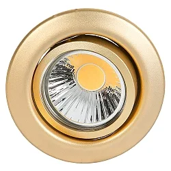 Recessed spot DOWNLIGHT D 3830, Ø 8.8cm, swiveling, matt gold