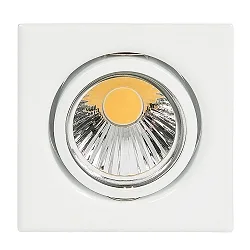 Einbaustrahler DOWNLIGHT D 3830 Q, quadratisch, 8.5 x 8.5cm, schwenkbar, weiß