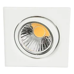 Einbaustrahler DOWNLIGHT D 3830 Q, quadratisch, 8.5 x 8.5cm, schwenkbar, weiß matt