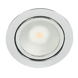 LED Möbeleinbauleuchte DOWNLIGHT N 5020, Ø 6.6cm, COB, 3.3W 3000K, Chrom