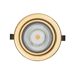 LED Furniture recessed luminaire DOWNLIGHT N 5022, Ø 6.8cm, COB, 3.3W, 3000K, swiveling, gold