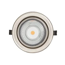 LED Möbeleinbau-Downlight N 5022 COB, Ø 6.8cm, 350mA, 3.3W 3000K 180lm 100°, CRi >90, dimmbar, schwenkbar, Chrom