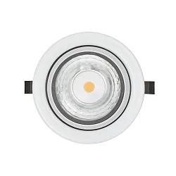 LED Möbeleinbau-Downlight N 5022 COB, Ø 6.8cm, 350mA, 3.3W 3000K 180lm 100°, CRi >90, dimmbar, schwenkbar, Weiß