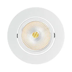 recessed downlight ECO FLAT 5068R DIM / 38° round, CCT Switch, dimmable IP40, white matt dimmable