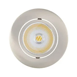 recessed downlight ECO FLAT 5068R DIM / 38° round, CCT Switch, dimmable IP40, brushed nickel dimmable