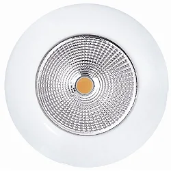 Recessed LED spot 5068 ECO FLAT, IP44, round, 350mA, 8W 3000K 700lm 38°, CRi>90, dimmable, matt white