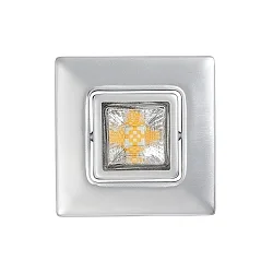 downlight A 5068 T FLAT RQ LED swivelling, square, chrome matt, powder coated dimmable
