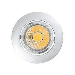 Recessed LED downlight A 5068 T FLAT, Ø 8.8cm, COB, 8W 2700K 38°, swivelling, chrome