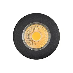 LED Einbau-Spot A 5068 T FLAT, IP44, rund, Ø8cm, CRi >90, starr, dimmbar C, 8W 3000K 38°, Schwarz matt