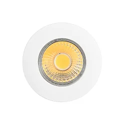 LED Einbau-Downlight A 5068 T Flat IP44, Ø 8cm, COB, 8W 4000K 920lm 38°, CRi>90, Chrom matt