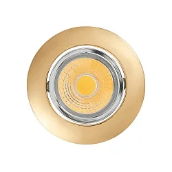 downlight A 5068 T FLAT IP40, gold, satined dimmable