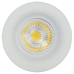 LED Einbaustrahler 5068 ECO FLAT blendfrei, 350mA, 8W 3000K 800lm 38°, CRi>90, dimmbar, Weiß matt