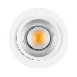 LED Spot 9W DS, rund, 14-41°, 9W, 3000K, 700lm, IP20, dimmbar, weiß matt