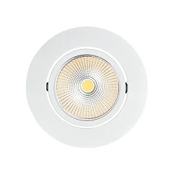 LED Downlight 5068 ECO FLAT BIO, rund, 38°, 7,5W, 4000K, IP40, schwenkbar, weiß matt