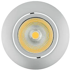 LED Downlight 5068 ECO FLAT BIO, rund, 38°, 7,5W, 4000K, IP40, schwenkbar, chrom matt