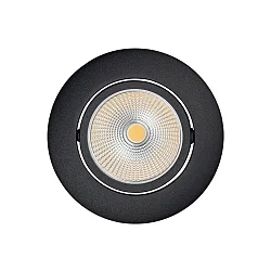 LED Downlight 5068 ECO FLAT BIO, rund, 38°, 7,5W, 4000K, IP40, schwenkbar, schwarz matt