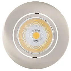 LED Downlight 5068 ECO FLAT BIO, rund, 38°, 7,5W, 2700K, IP40, nickel gebürstet
