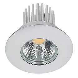 LED Einbaustrahler DOWNLIGHT A 5068 S IP44, COB, Ø 8cm, 12W 4000K 1100lm 38°, CRi>90, Chrom matt