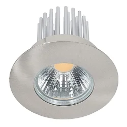 Recessed LED spot DOWNLIGHT A 5068 S IP44, COB, Ø 8cm, 12W 3000K 1000lm 38°, CRi>90, brushed nickel