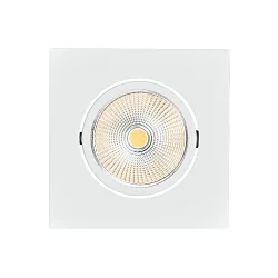 LED Downlight 5068Q ECO FLAT BIO, eckig, 38°, 7,5W, 3000K, IP40, weiß matt