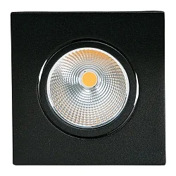 LED Downlight 5068Q ECO FLAT TUN, eckig, 38°, 6W, IP40, schwarz matt