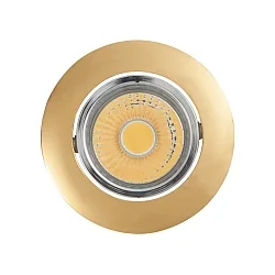 LED Downlight A 5068 T FLAT BIO, rund, 38°, 8W, 5000K, IP40, schwenkbar, dimmbar, gold chrom