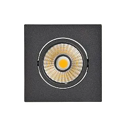 LED Downlight 5068Q ECO DOB, eckig, 38°, 8W, 4000K, IP40, dimmbar, schwarz matt