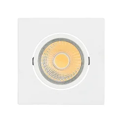 LED Downlight A 5068Q T FLAT BIO, eckig, 38°, 8W, 5000K, IP40, dimmbar, weiß matt