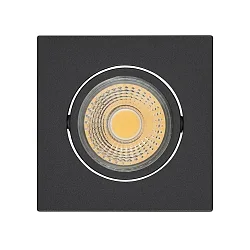 LED Downlight A 5068Q T FLAT BIO, eckig, 38°, 8W, 4000K, IP40, dimmbar, schwarz matt