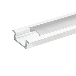 Alu T-Profil 2 TP, 2m, bis 12mm, weiß matt