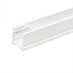 Alu U-Profil 4 OP, 200cm, für LED-Strips bis 1.3cm Breite, weiß matt
