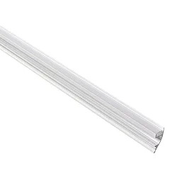 Alu Profil Aufbau 2, für 1 LED Strip bis 1.2cm Breite, 200cm, Weiß matt
