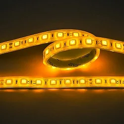 Outdoor LED Strip Flexible LED SMD 5050, IP67, 24V 14.4W/m, GELB, 500cm, dimmbar