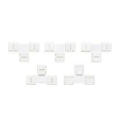 Zubehör für Flexible LED SMD 5050/5630 - T-Verbinder, 2-polig, 5er Set