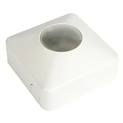 Aufbaugehäuse IP20 für Anwesenheitsdetektor Art.Nr. 816224, Eckig, 10.7 x 10.7 x 6cm, Weiß