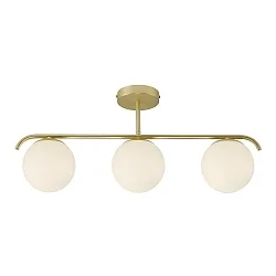 Ceiling luminaire GRANT, 3 flames, E14, IP20, brass