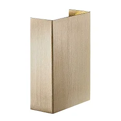 LED Wall luminaire FOLD 10 LED Outdoor luminaire, 2x 3,5W, 3000K, up to 2x 250lm, IP54, brass