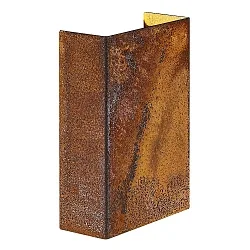 LED Außenwandleuchte FOLD 10, IP54, 7W 3000K 200lm 2x 120°, Corten