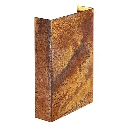 LED Wall luminaire FOLD 15 LED Outdoor luminaire, 2x 3,5W, 3000K, up to 2x 250lm, IP54, corten