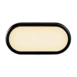 LED Outdoor Wall luminaire CUBA ENERGY OVAL, 6,5W, 3000K, IP54, black