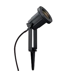 Spießstrahler SPOTLIGHT, 230V, GU10, IP54, schwarz