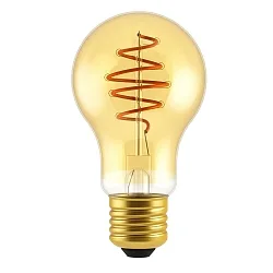 LED Leuchtmittel DECO A60 SPIRAL, E27, 4,9W, 2200K, 400lm, dimmbar, gold