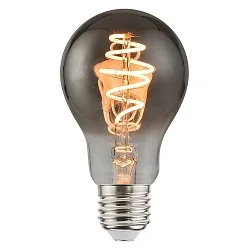 LED Leuchtmittel DECO A60 SPIRAL, E27, 4,5W, 1800K, 120lm, dimmbar, rauchfarben